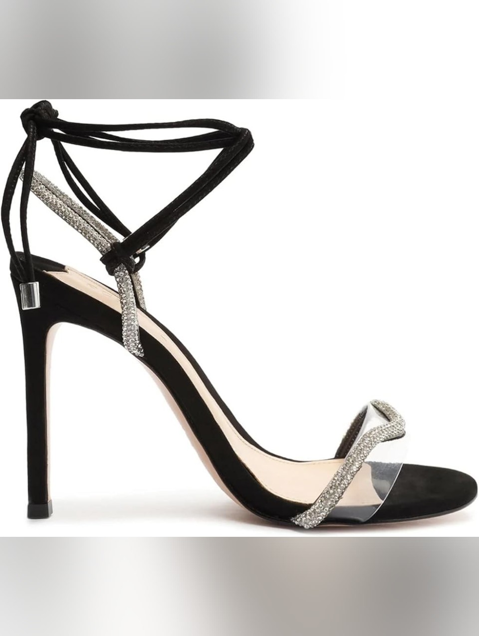 Schutz Cath Vinyl And Leather Sandals